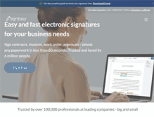 Tablet Screenshot of getsigneasy.com